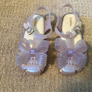 Mini Melissa Aranha XIII Bow T-Strap Sandal Size 12